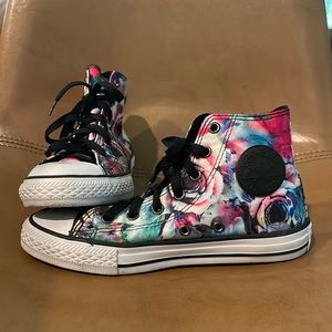 Converse All-Star floral print, girls size 2